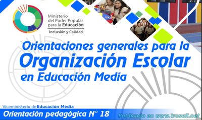 ORGANIZACIÓN ESCOLAR EDUCACION MEDIA