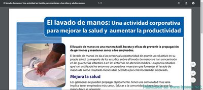 El Lavado de Manos: Una actividad corporativa