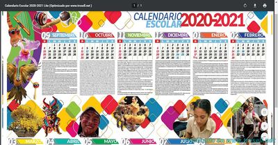 CALENDARIO ESCOLAR OFICIAL 2020-2021 ✅