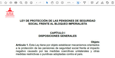 LEY DE PROTECCIÓN DE LAS PENSIONES DE SEGURIDAD SOCIAL