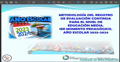 Metodología para el Registro de Evaluación Continua Edu Media