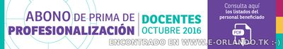 AVISO OFICIAL ABONO DE PRIMA DE PROFESIONALIZACION DOCENTE