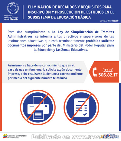 CIRCULAR 001569 MPPE SIMPLIFICA TRÁMITES ADMINISTRATIVOS. ✅