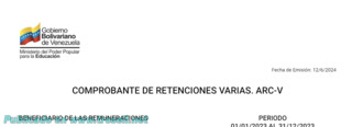 AVISO NUEVO MODULO PARA DESCARGAR PLANILLA DE RETENCIONES VARIAS