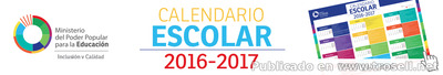 AVISO PUBLICADO CALENDARIO ESCOLAR 2016-2017