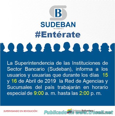 Bancos trabajaran en horario especial en Semana Santa