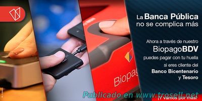 Banco Bicentenario y Tesoro se unen a BioPago