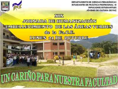 Universidad de Carabobo te invita a darle un cariñito a tu facultad.