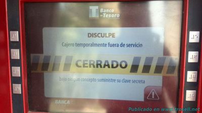 Banco del Tesoro suspenderá banca electrónica por 10 horas