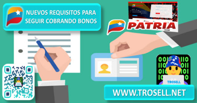 Requisitos para cobrar bonos Carnet de la Patria