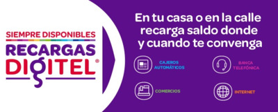 Digitel renueva métodos de Recarga