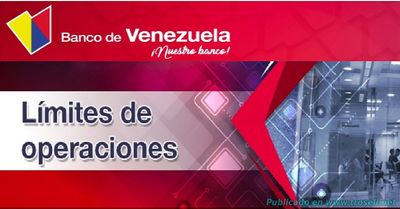 Límite de Operaciones Banco de Venezuela