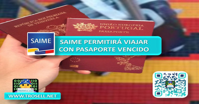 SAIME permitirá viajar con pasaporte vencido