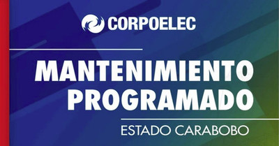 Corpoelec anunció corte programado