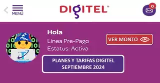 Digitel planes y tarifas Septiembre 2024