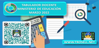 TABULADOR SUELDO DOCENTE 2022