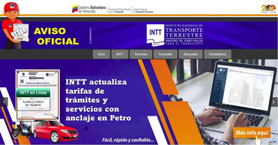 TARIFAS DE TRAMITES INTT OCTUBRE 2022