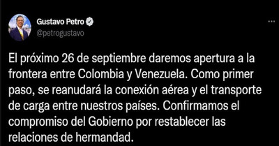 Reanudaran Vuelos Colombia Venezuela