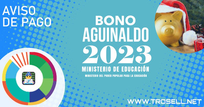 Aguinaldo Ministerio de Educación 2023 ✅