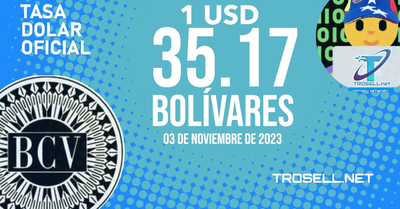 Dólar BCV hoy, VIERNES 3 de Noviembre | Tipo de cambio y tasa oficial vía el Banco Central de Venezuela