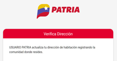 Registro de comunidad Patria