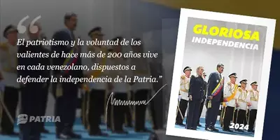 El patriotismo y la voluntad de los valientes de hace mas de 200 años vive en cada venezolano, dispuestos a defender la independencia de la  patria