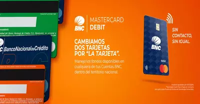 Nueva tarjeta Mastercard Debit BNC