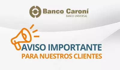 Banco Caroni suspenderá operaciones