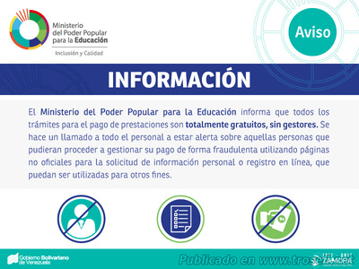 AVISO DENUNCIA A LOS GESTORES Y CORRUPTOS EN EL MPPE