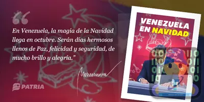 En Venezuela, la magia de la Navidad llega en octubre. Serán días hermosos llenos de Paz, felicidad y seguridad, de mucho brillo y alegría.