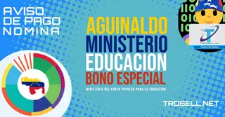 Aguinaldo Ministerio de Educación 2024 ✅