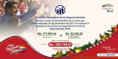 IVSS Pagará la Pensión este 20 de Diciembre #Pension #IVSS #AmorMayor #Navidad #20Dic #19Dic