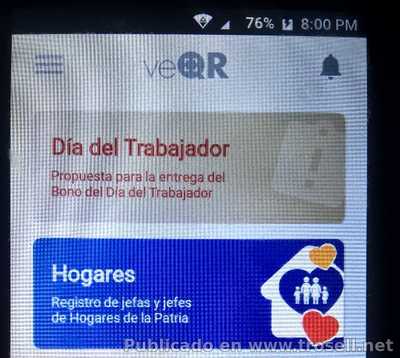 Bono Dia del Trabajador como Activar vía VeQR