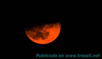 Luna de sangre el 21 de Enero de 2019