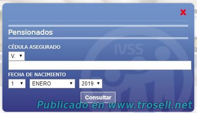 CONSULTAR ESTADO Y MONTO DE PENSION ASIGNADA (JUBILADOS)  IVSS