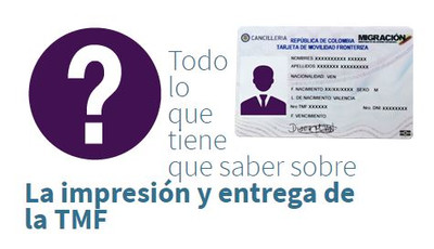 TARJETA DE MOVILIDAD FRONTERIZA 2020 - MIGRACIÓN COLOMBIA TMF